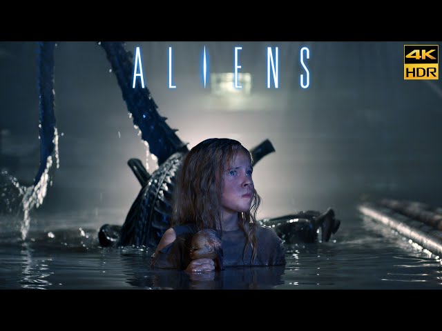Aliens (1986)  NEWT IS TAKEN WATER Scene Movie Clip - 4K UHD HDR Upscale New Version