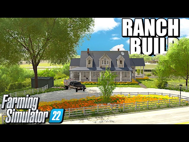 BUILDING THE NEW ELMCREEK HORSE RANCH | Roleplay Server | Farming Simulator 22