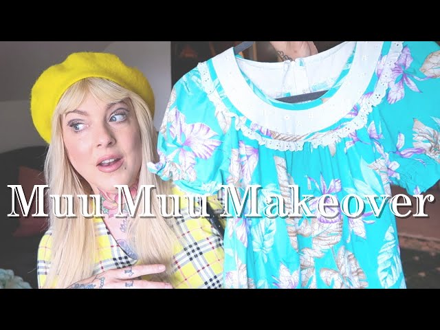 Upcycling a MuuMuu into a Two Piece! (and some lunch)
