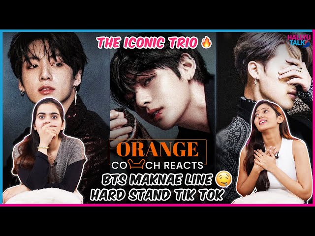 Orange Couch Reacts to BTS MAKNAE LINE HARD STAN TikTok Compilation🥵| HALLYUTALK