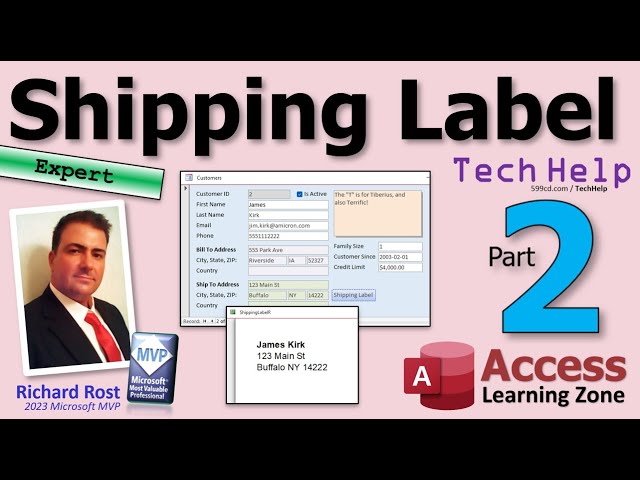 Print a Shipping Label for a Customer with a Separate Ship To Address in Microsoft Access, Part 2