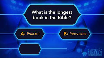 Bible Trivia for Kids (or Youth) Scripture Quiz (Multiple Choice Questions & Answers)