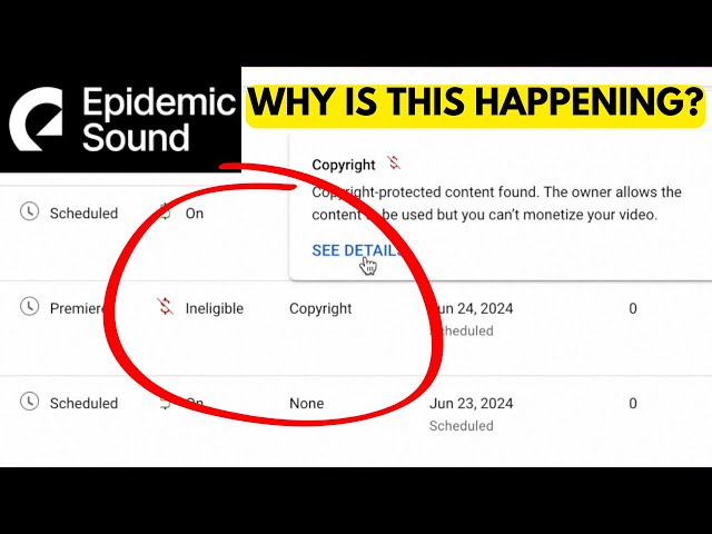 KEEP GETTING COPYWRIGHT STRIKES? EPIDEMIC SOUNDS WHAT'S GOING ON?!