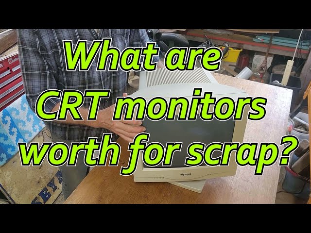 Scrapping out a Vintage Computer CRT Monitor for some nice Scrap Copper - but little else!