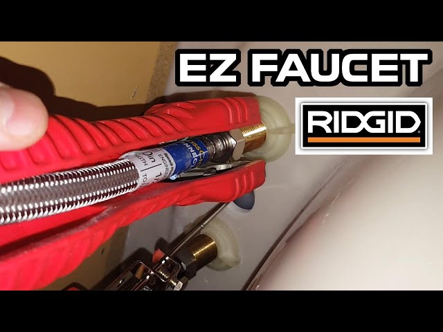 Ridgid Faucet and sink installer tool Demonstration | Easy change faucet tool