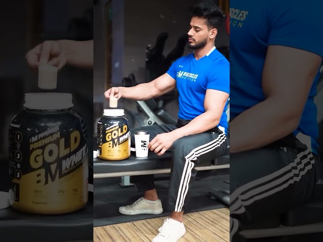 How Premium Gold Whey Protein Redefines Your Workout Results! 🌟🏋️‍♀️  #bigmusclesnutrition