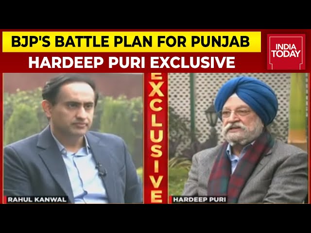 BJP's Battle Plan For Punjab, Punjab Congress Fued & PM Security Lapse | Hardeep Puri EXCLUSIVE