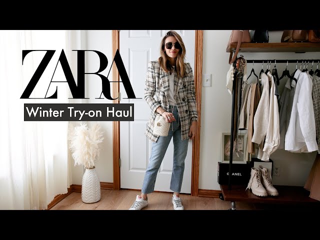 HUGE ZARA TRY-ON HAUL + STYLING | WINTER 2021