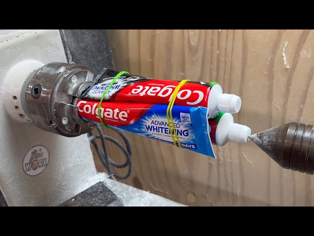 WoodTurning - Toothpaste! Can it be Done?