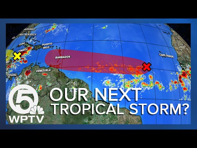 Invest 95-L could become Tropical Storm Beryl this weekend