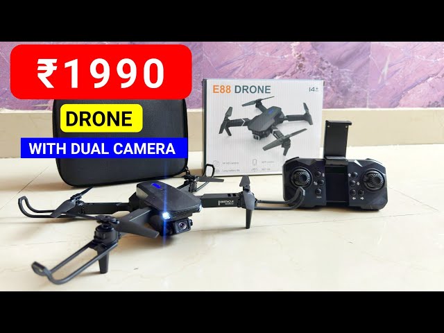E88 Pro 2024 New Version 🔥 Unboxing and camera testing Best drone under 2000 How to fly drone