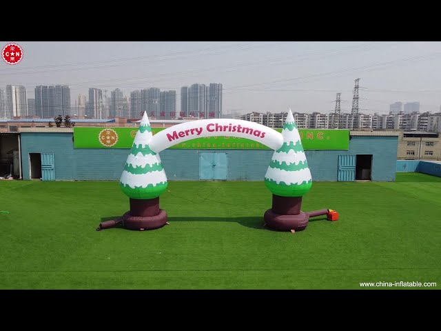 Christmas tree shape inflatable arch Christmas inflatable decoration Chinee Inflatables Arch2-034