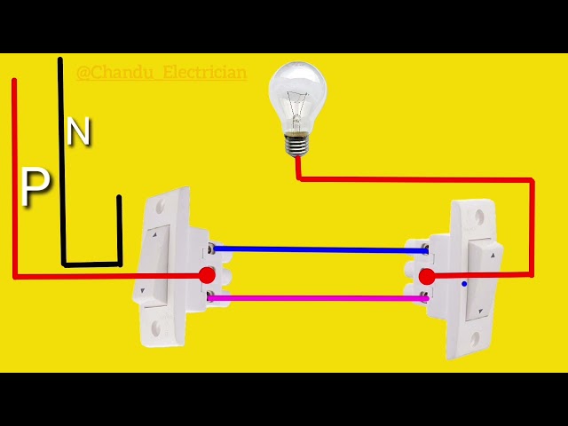two way switch connection || bord wiring| 2 way switch connection || house wiringwiring videos