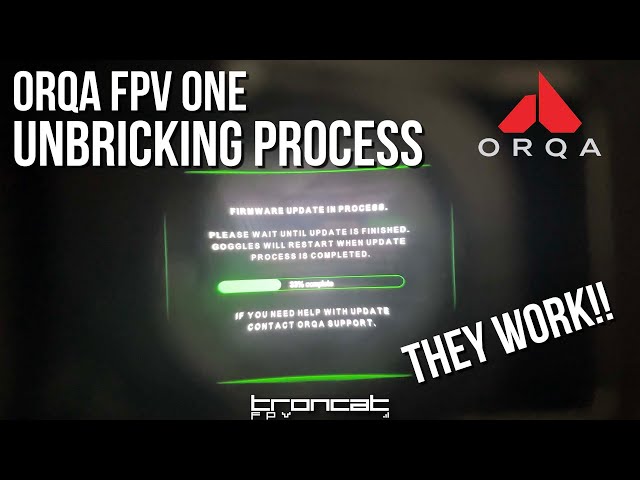 How To Unbrick your OrqaFPV ONE Goggles