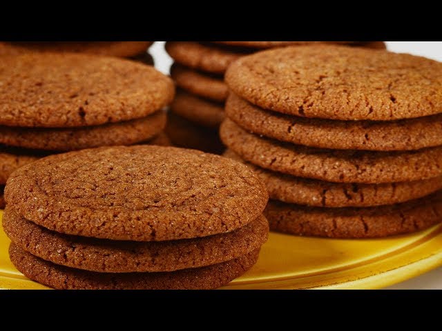 Gingersnap Cookies Recipe Demonstration - Joyofbaking.com