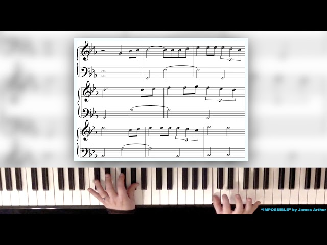 Impossible by James Arthur - STEP BY STEP EASY Piano Tutorial (PART 2)