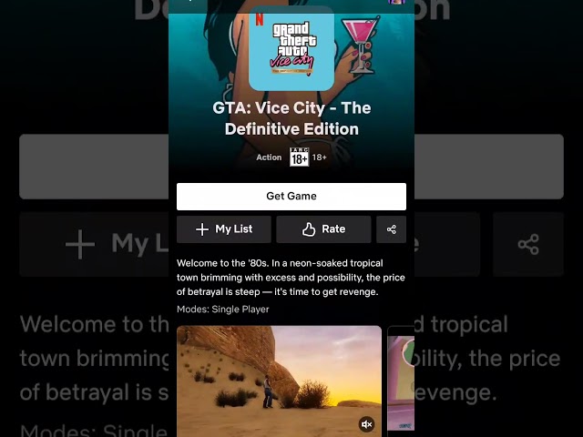 Should I play ViCe GTA :Definitive Edition #netflix #gta #vicecity #viral