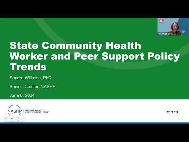 Community Health Worker and Peer Support Specialist Workforce Policy: Insights from Sandra Wilkniss
