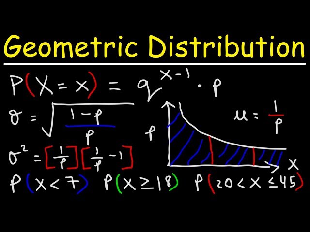 Geometric Distribution - Probability, Mean, Variance, & Standard Deviation
