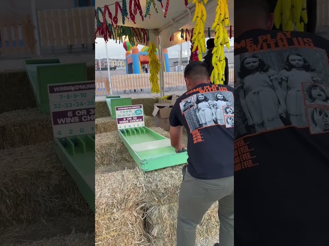 You probably won’t win at this Carnival Game #carnivalgames #midwaygames #rigged