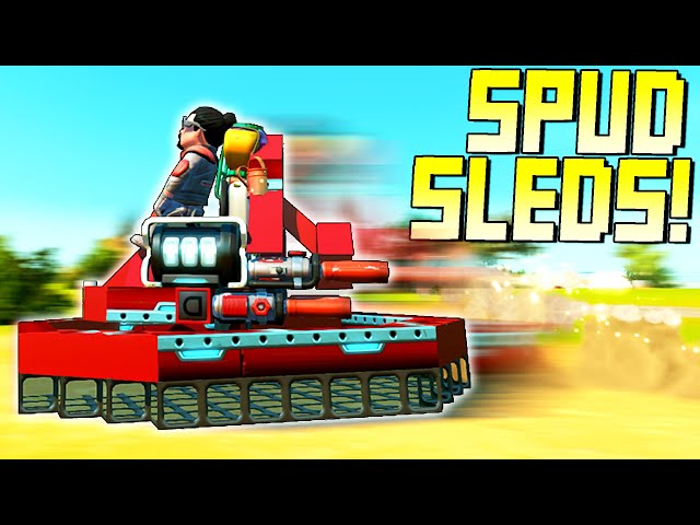 This Spud-Powered Drift Sled Race Was Incredible Fun! - Scrap Mechanic Multiplayer Monday