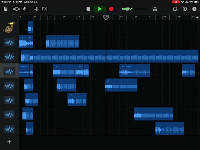 Second song in GarageBand, all by myself !