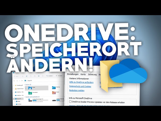 Onedrive: SPEICHERORT ÄNDERN! | Tutorial | PC/Handy/Mac | Deutsch | 2024