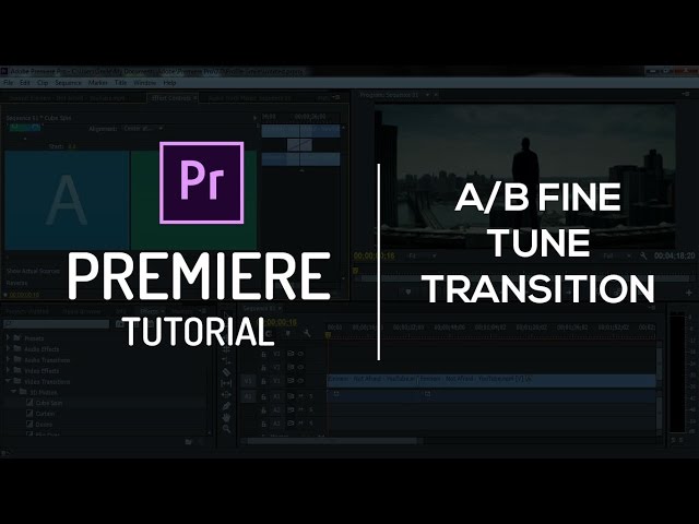 A/B Mode Fine-tune transition | Adobe Premiere Pro Tutorial