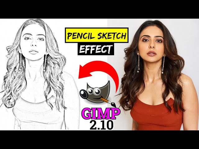 How to Convert an Image into Pencil Sketch || GIMP 2.10