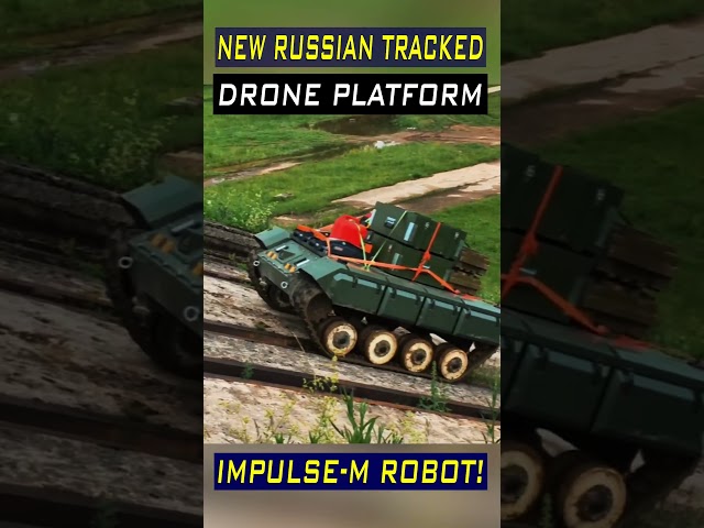 New Russian Impulse-M Universal Tracked Platform #UGV #drone #unmannedvehicles