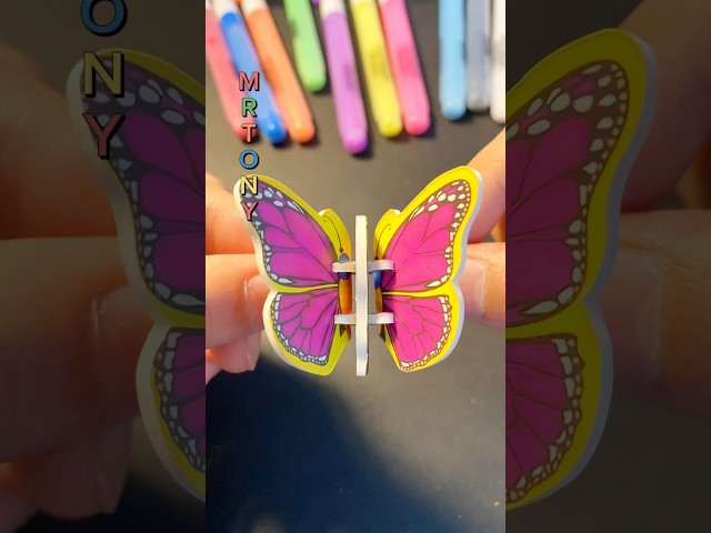Colorful butterfly paper🦋👐#shorts #butterfly #colorful #paper #colorfulbutterfly #diy #fypシ゚viral