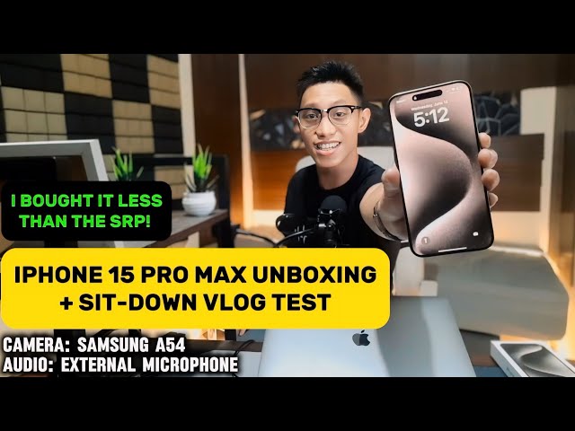 IPhone 15 Pro Max Unboxing | Is this still worth it? | Vlog Test 2024
