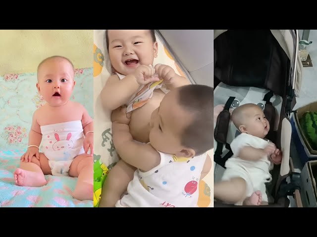 Funny and Adorable moments  || Babies Doing Funny | Funny reaction cute baby compilation happy #P99