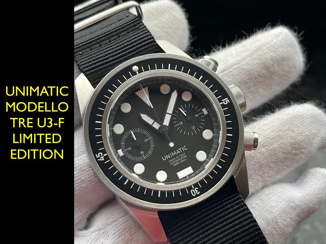 Unimatic Modello Tre U3-F Limited Edition Made in Italy Watch | Review Valjoux Relogios