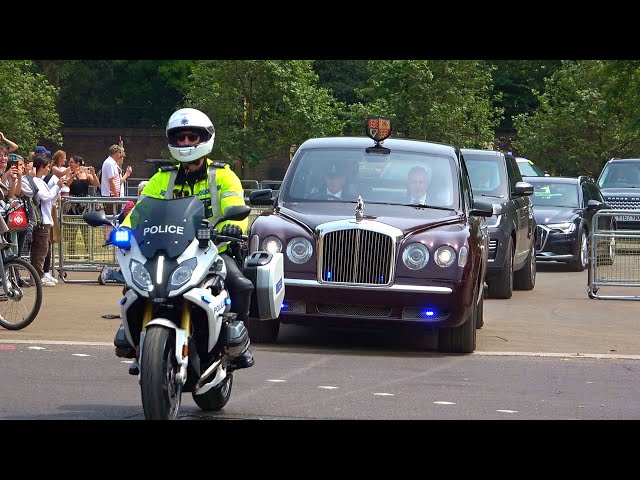 Police SEG escorts during Trooping the Colour 2023
