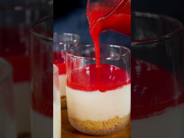 Erdbeer Cheesecake I Dessert im Glas