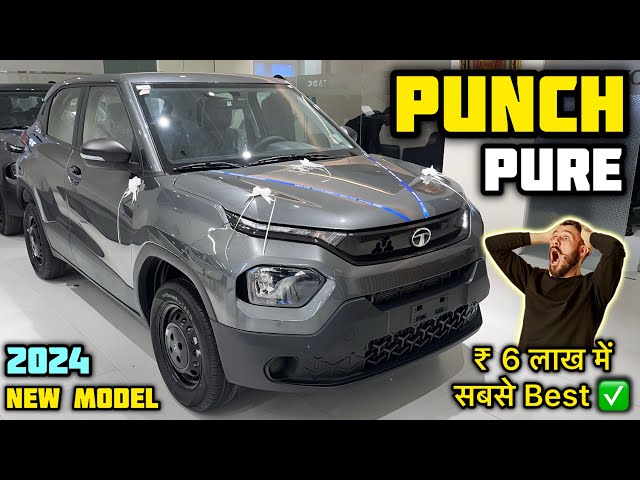Tata Punch Pure 2024 Model ✅ Tata Punch Base Model 2024 Review