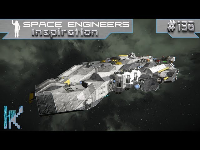 Space Engineers Inspiration - E196: Borg Cube, E-12 Lander, & Vagrant MK 5 "Cardinal"
