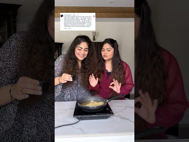 Trying Subscriber’s Maggi Recipes to FIND the BEST ONE: Day 1 - Ghee Maggi! #thakursisters #shorts