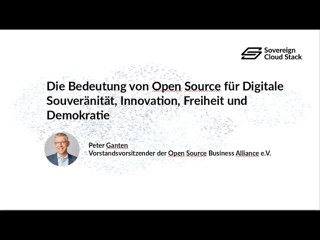 Open Source für Digitale Souveränität, Innovation, Freiheit und Demokratie