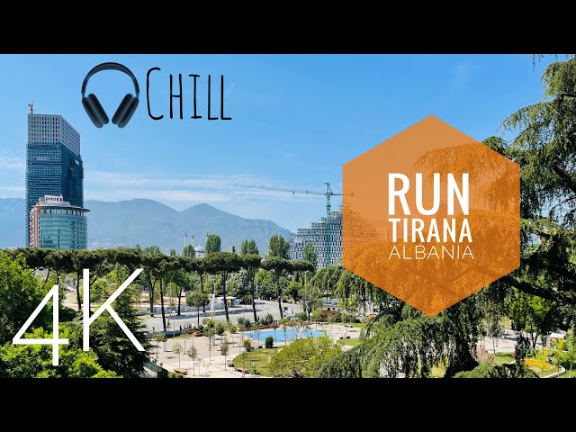 Tirana, Albania🇦🇱4K virtual tour/run. Air Albania Stadium,Grand Park,City Centre. Virchual ™ video