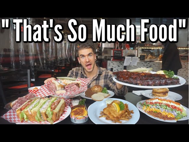 Huge Jewish Deli Menu Challenge | Rueben Sandwich, Pastrami, Matzo Ball Soup | Cheat Meal