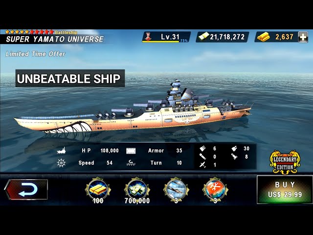 Warship battle - Super Yamato Universe New Ship | Real Monster