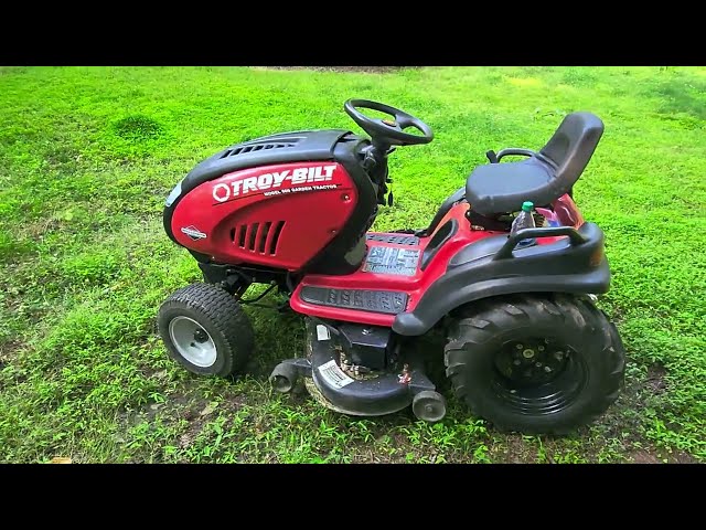 How I resolved a dying low battery on my Troy Bilt Horse Riding Mower Garden Tractor 809
