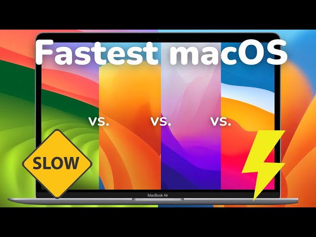 macOS Speed test: Big Sur vs. Monterey vs. Ventura vs. Sonoma