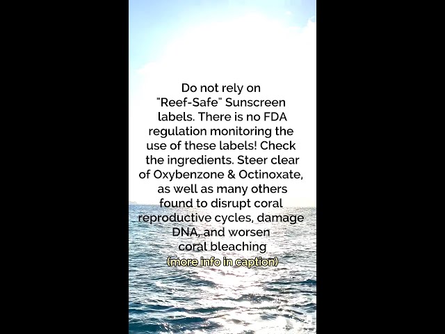 "Reef-Safe" Labels are Not Always True