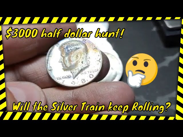$3000 Half Dollar Hunt! Coin roll hunting halves! #apmex #bullion #silver #gold