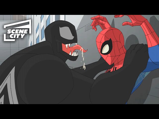 Spider-Man Keeps Venom Away From Aunt May | The Spectacular Spider-Man (2008)