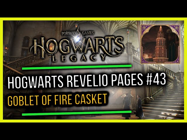 Hogwarts Castle Field Guide Revelio Pages #43 Goblet Of Fire Casket