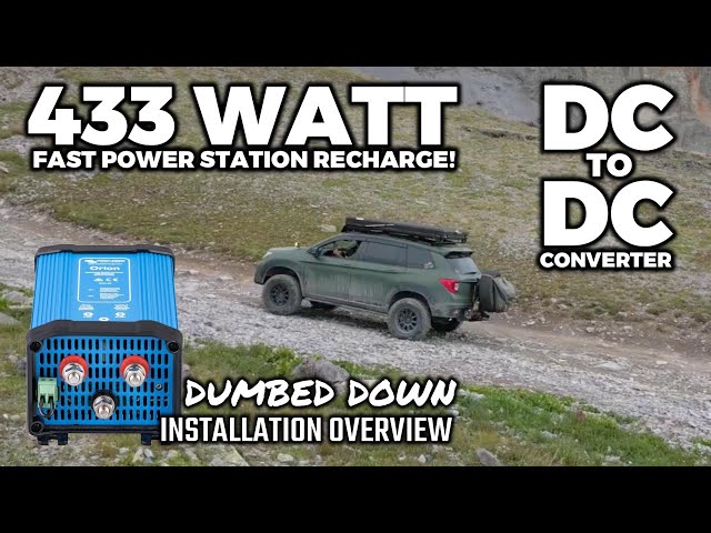 RELIABLE POWER!  DIY DC to DC converter install (dumbed down instructions)